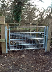New gate at Castle Hill